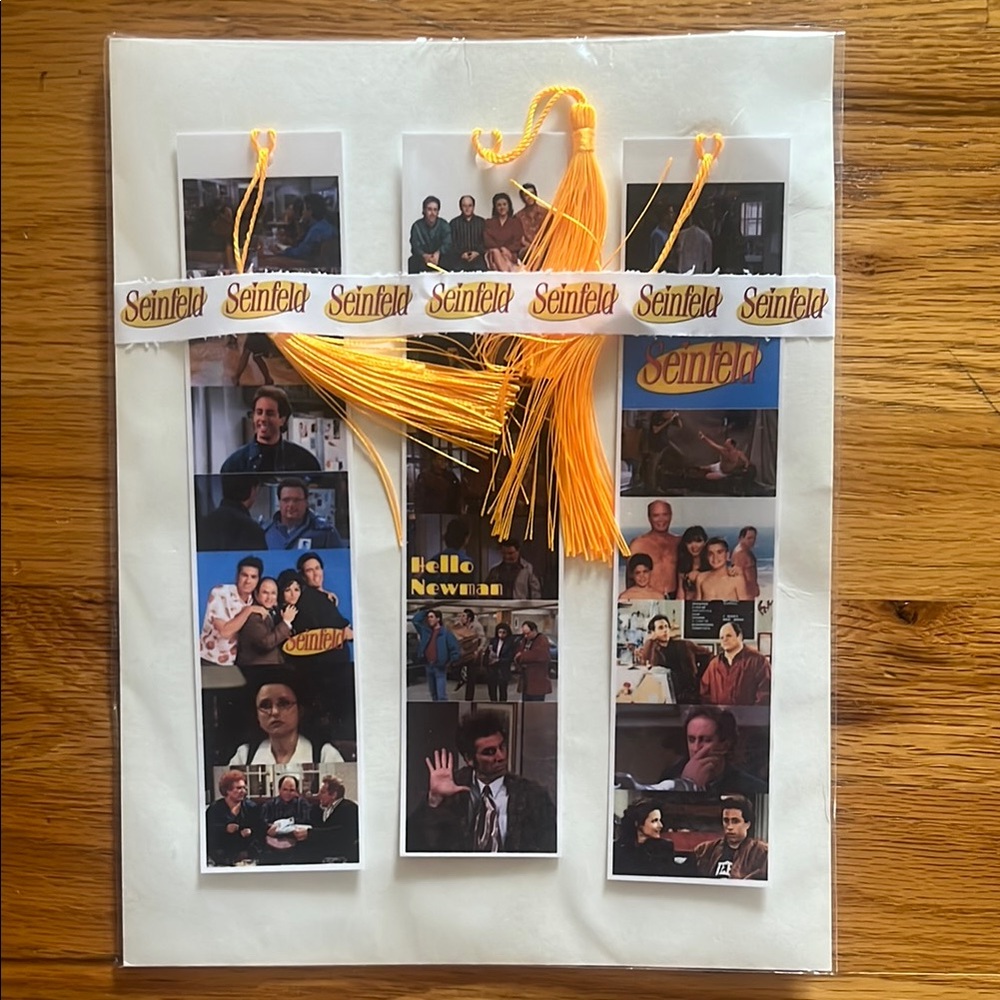 Seinfeld Themed Party Bookmarks with Tassels